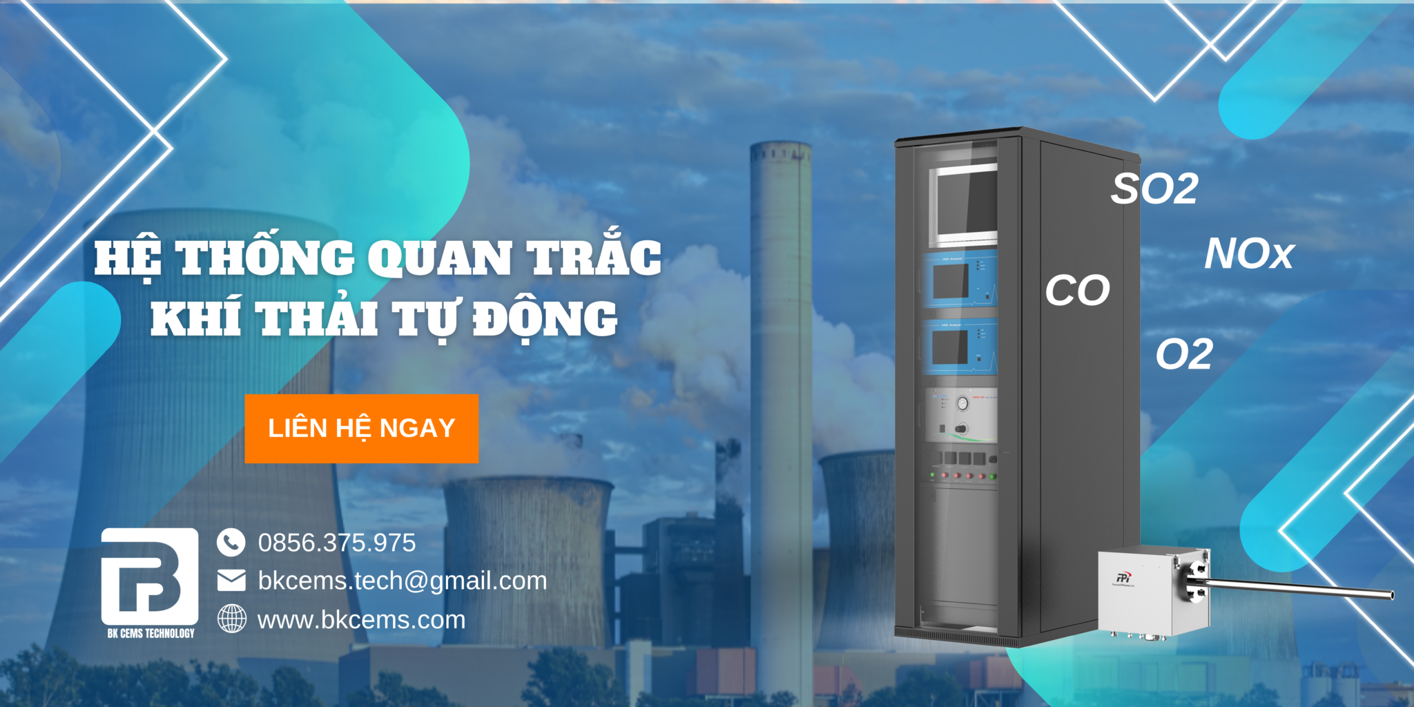 Quan trắc khí thải công nghiệp tự động BKCEMS 2000